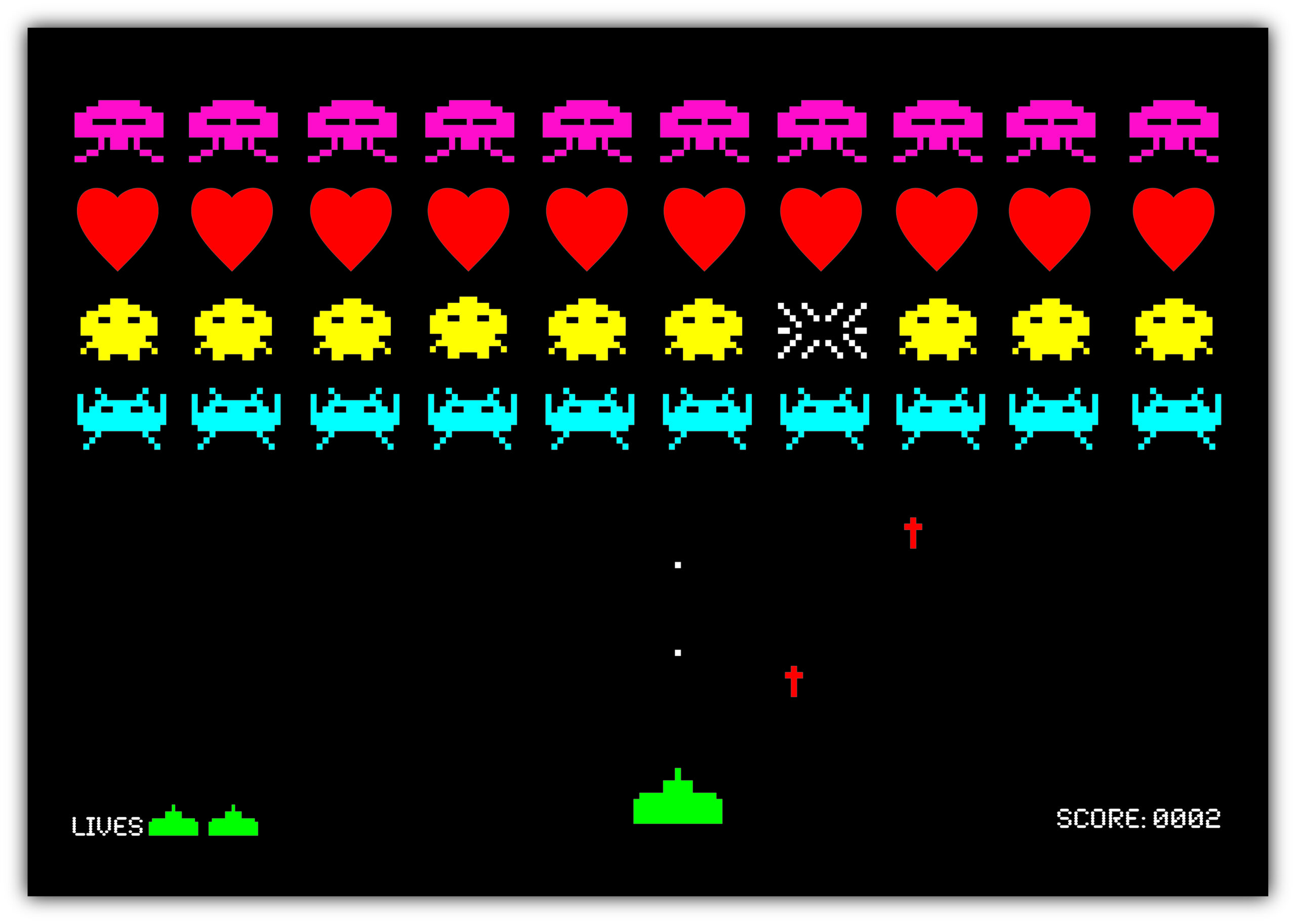 heart invaders