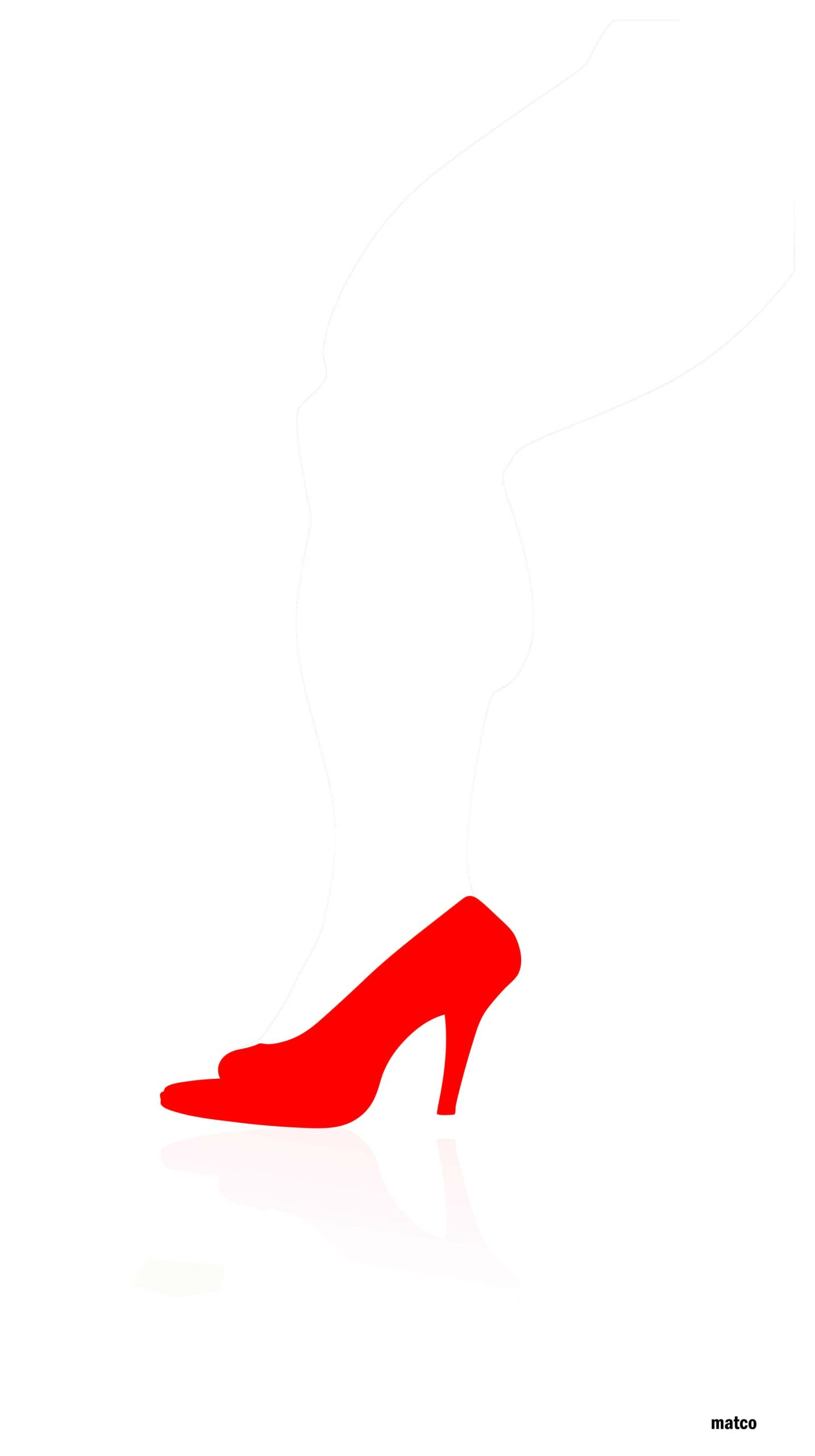 red shoe